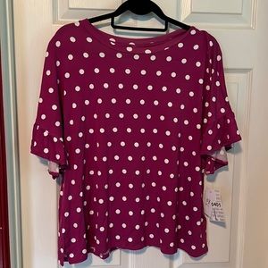 ⭐️BOGO⭐️ Lularoe L Dahl crop top